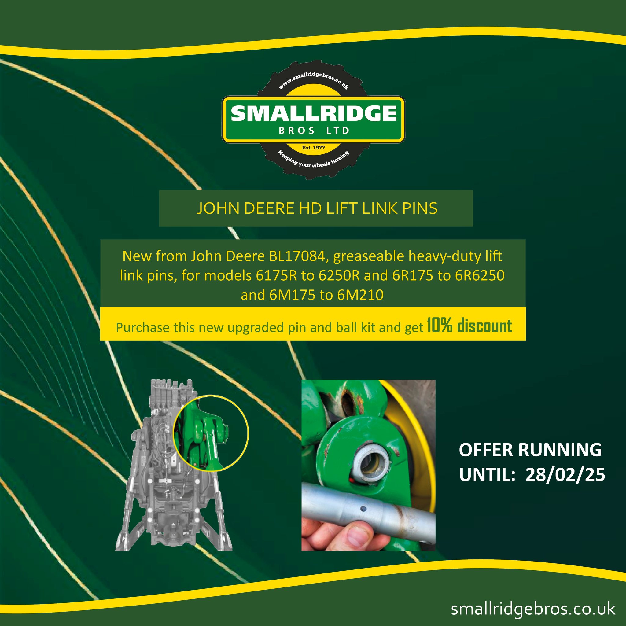 John Deere HD link pins