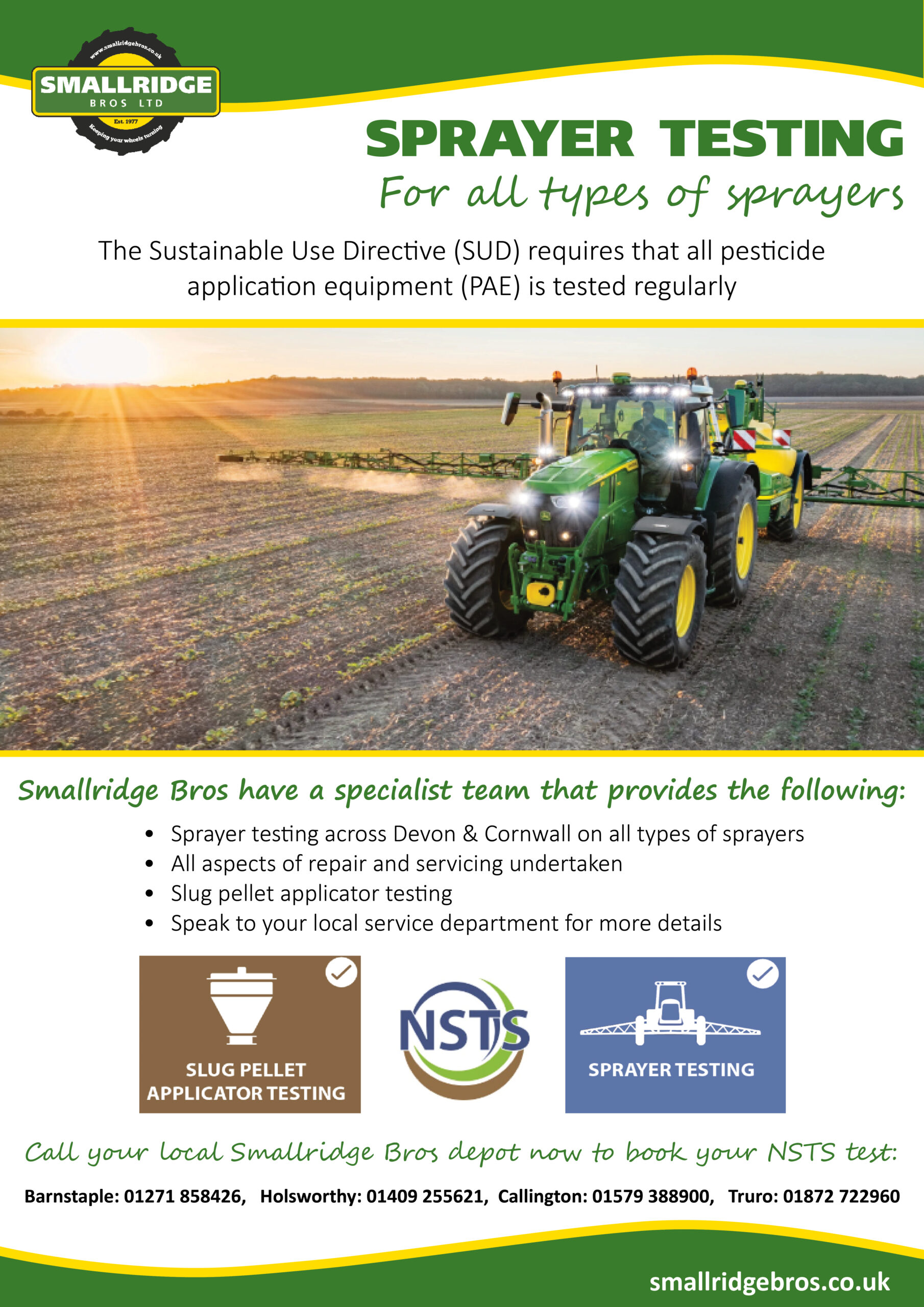 sprayer testing