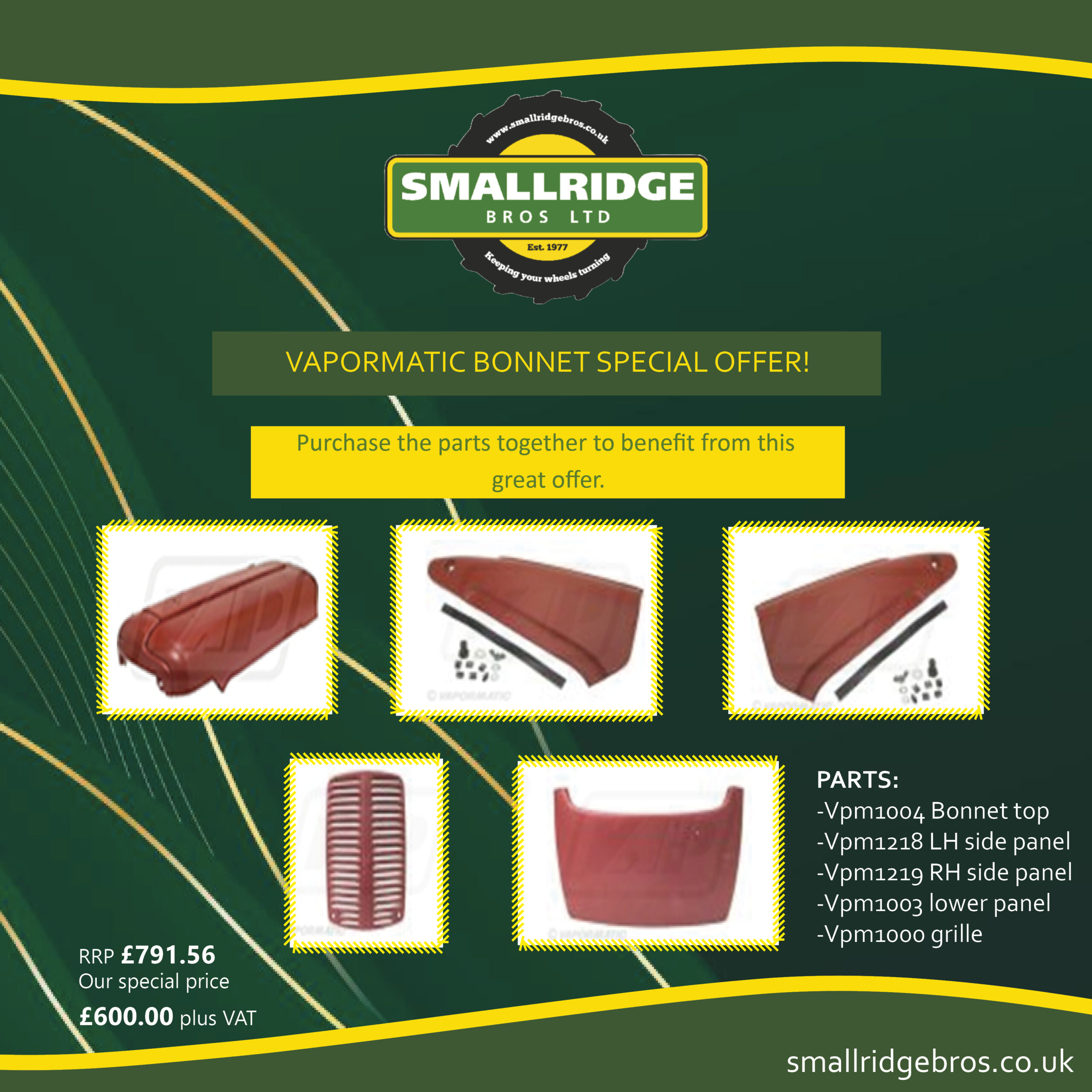 vapormatbc bonnet special offer